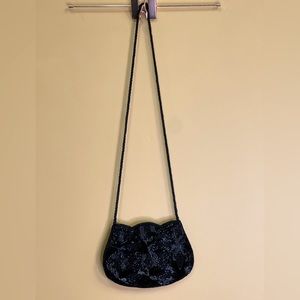 Beaded Black Purse